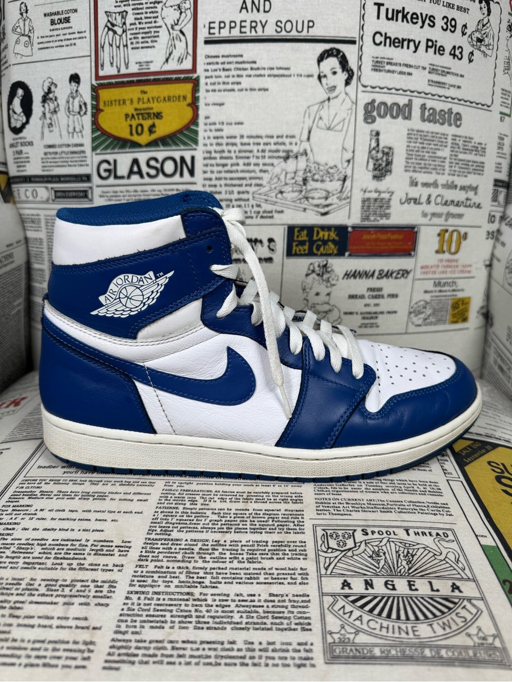 Nike Air Jordan 1 Retro High OG Storm Blue 2016 555088-127 Men Size 10.5 No Box